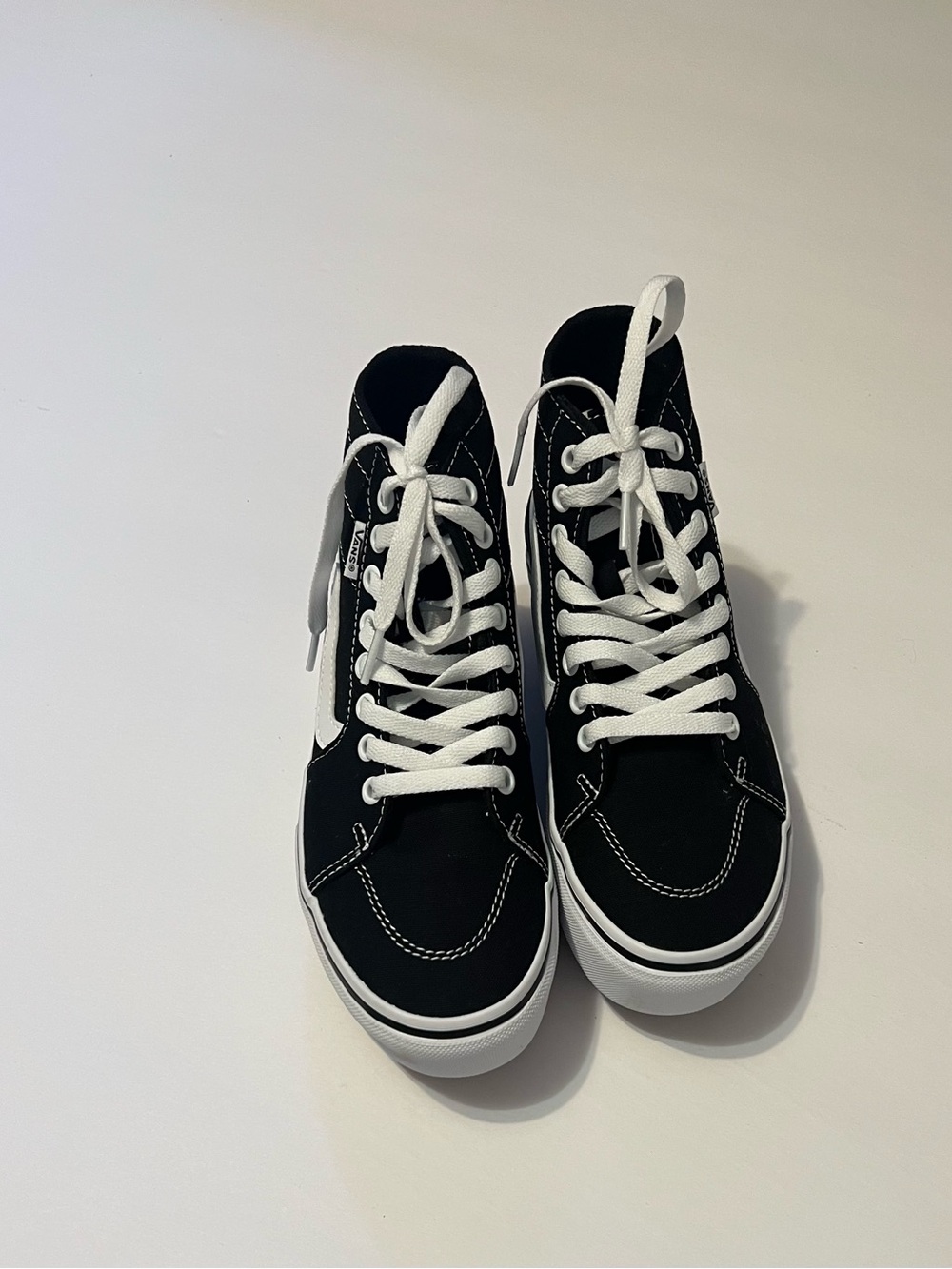 Vans Black and White High-Top Sneakers - Picture 2 of 10